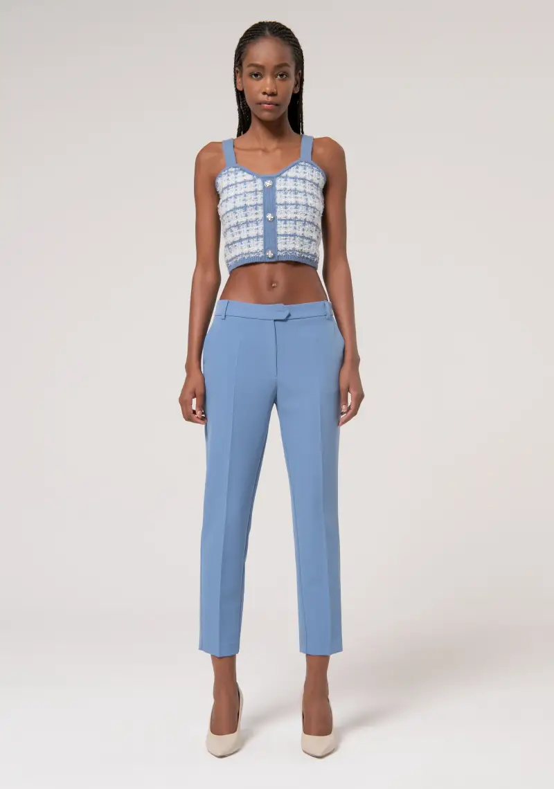 Pantalone chino slim in tessuto stretch