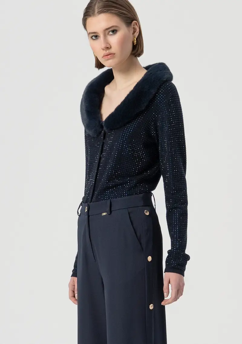 Pantalone flare a palazzo miniatura 2