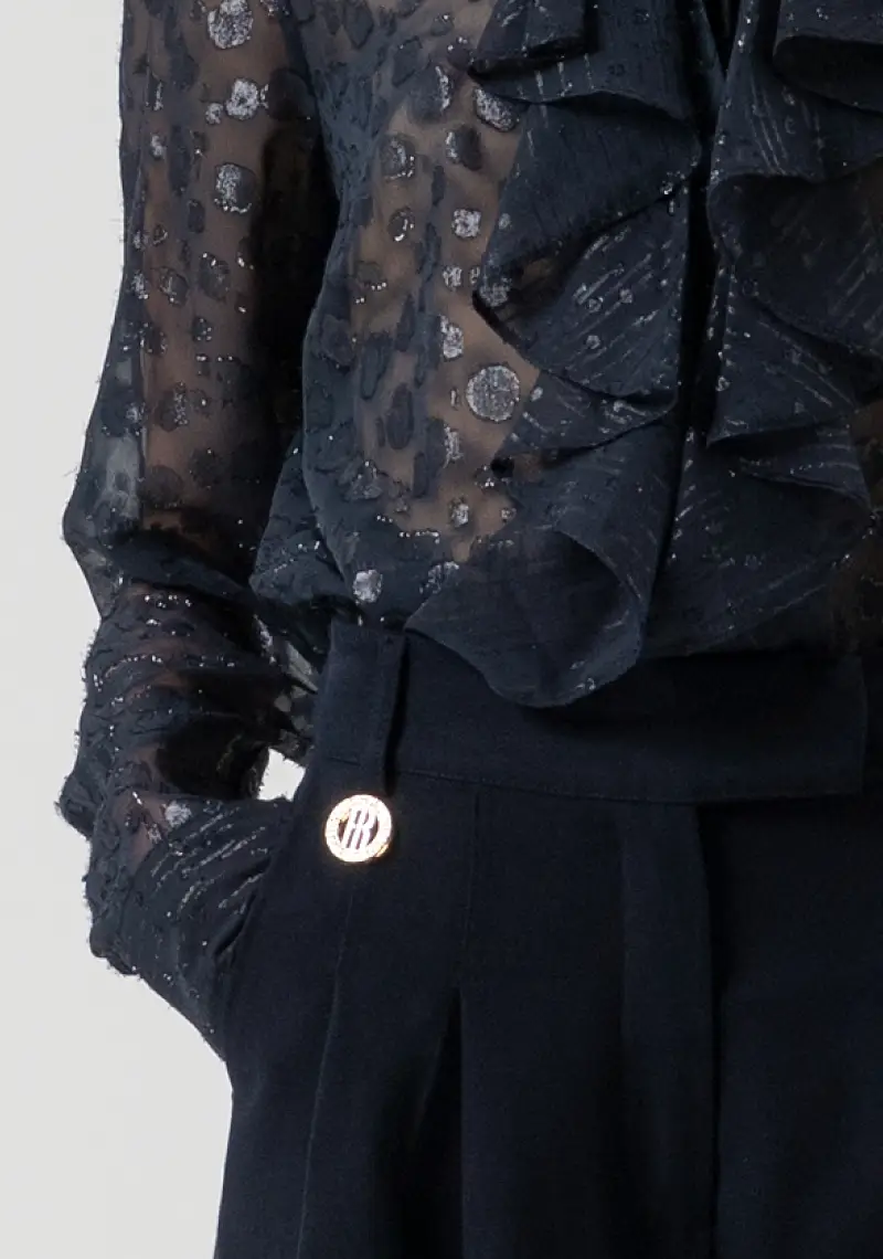 Pantalone flare con pences miniatura 2