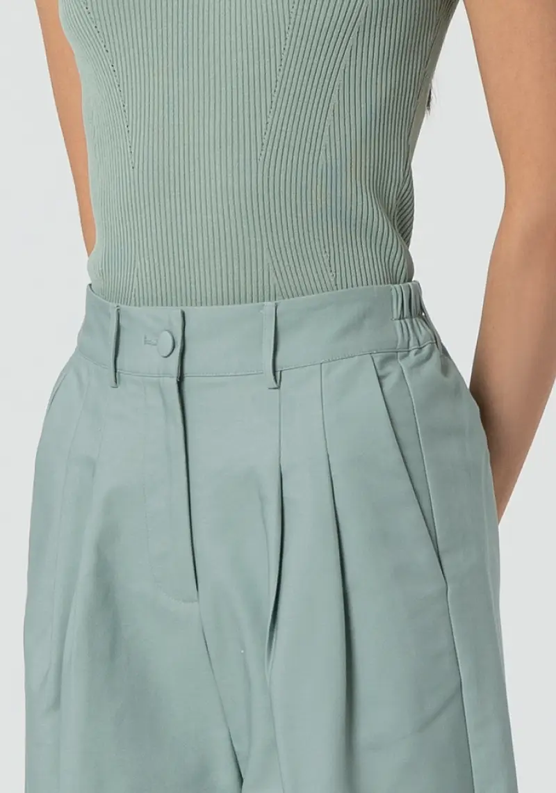 Pantalone linea dritta in cotone miniatura 2