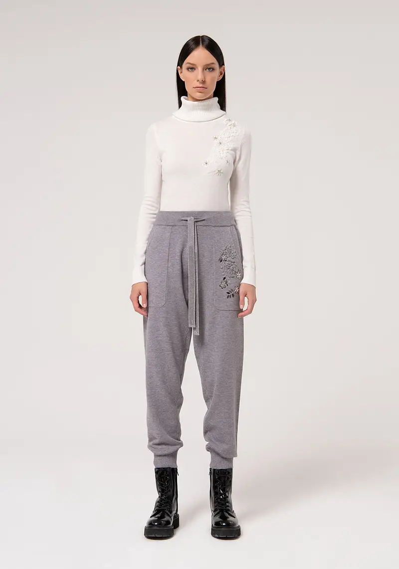 Pantalone regular in maglia