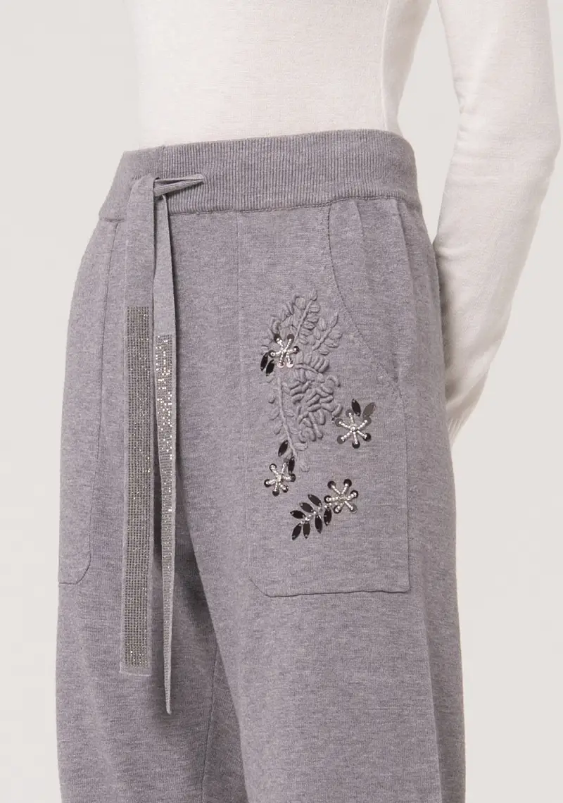 Pantalone regular in maglia miniatura 2