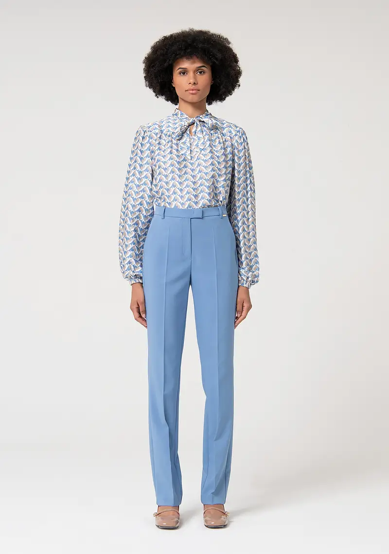 Pantalone regular in tessuto stretch