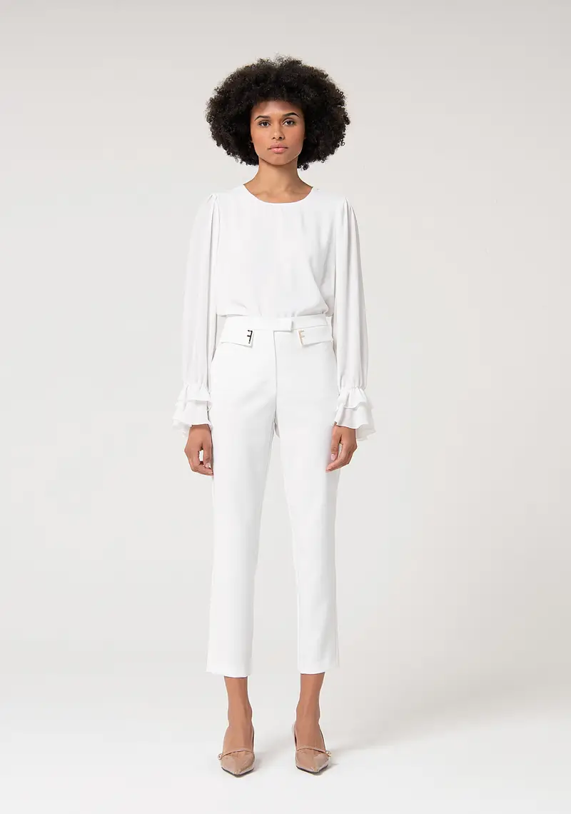 Pantalone slim in tessuto stretch