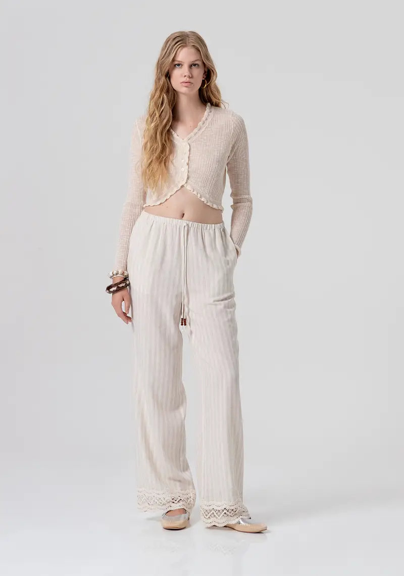 Pantalone wide a palazzo