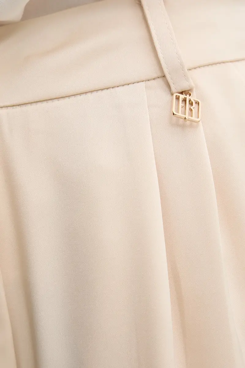 pantaloni donna colore beige FR25SV3002W41101 miniatura 4