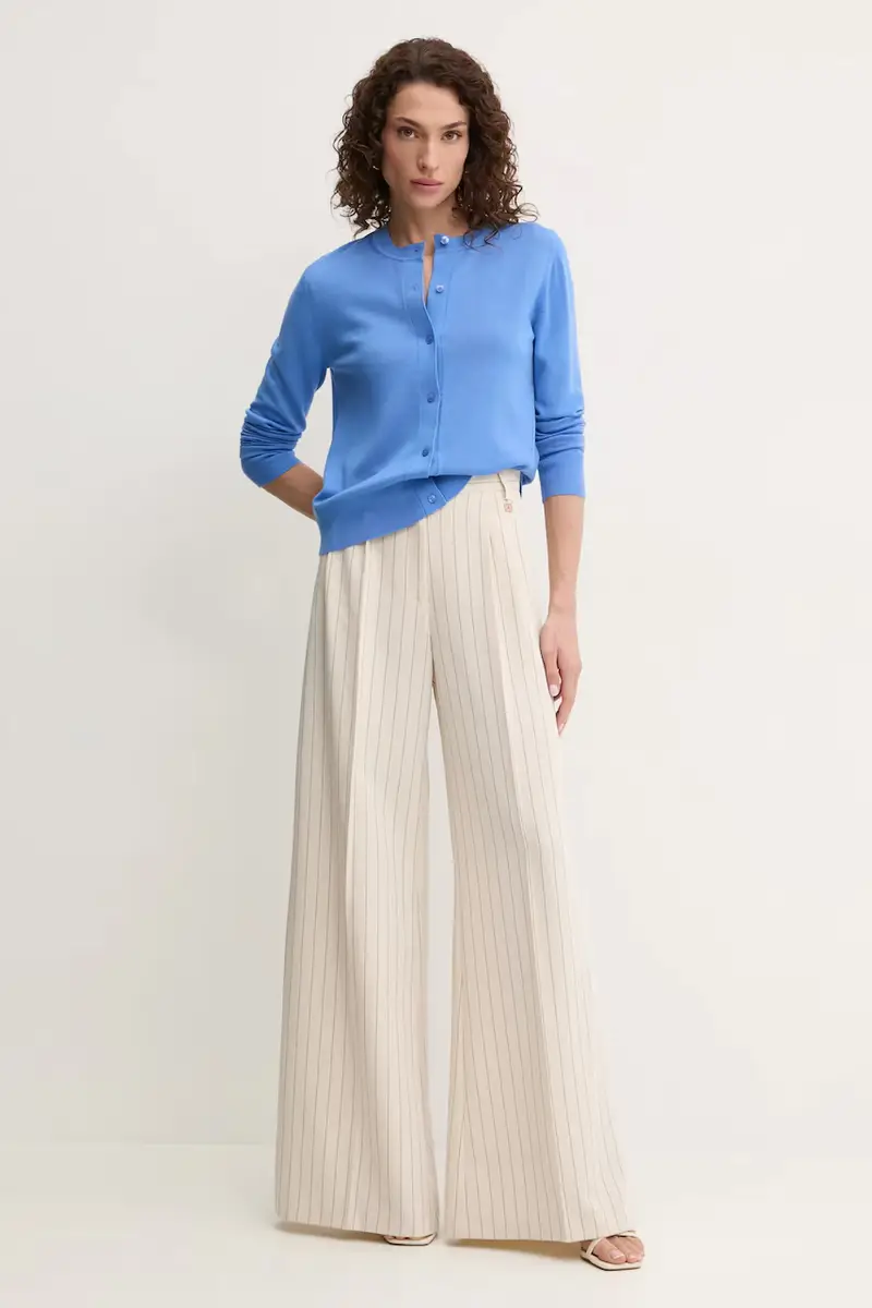 pantaloni donna colore beige FR25SV3002W761D4 miniatura 2