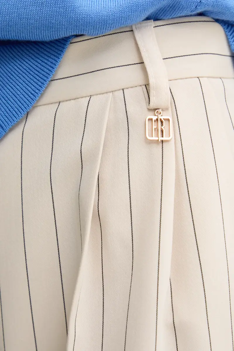 pantaloni donna colore beige FR25SV3002W761D4 miniatura 4