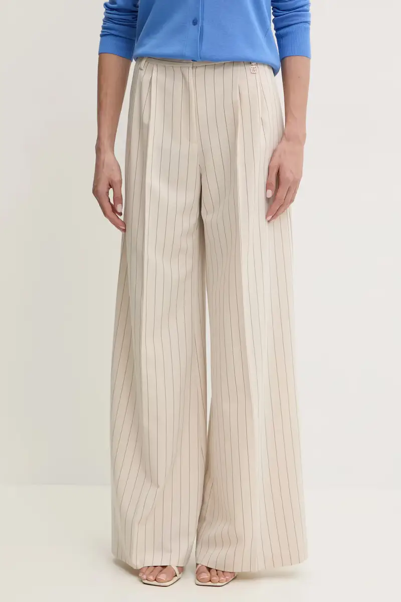 pantaloni donna colore beige FR25SV3002W761D4