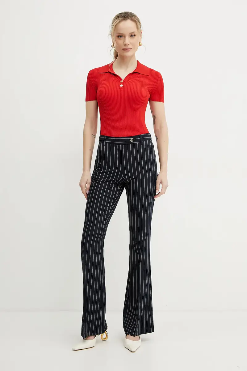 pantaloni donna colore blu navy FR25SVA004W761D4 miniatura 2