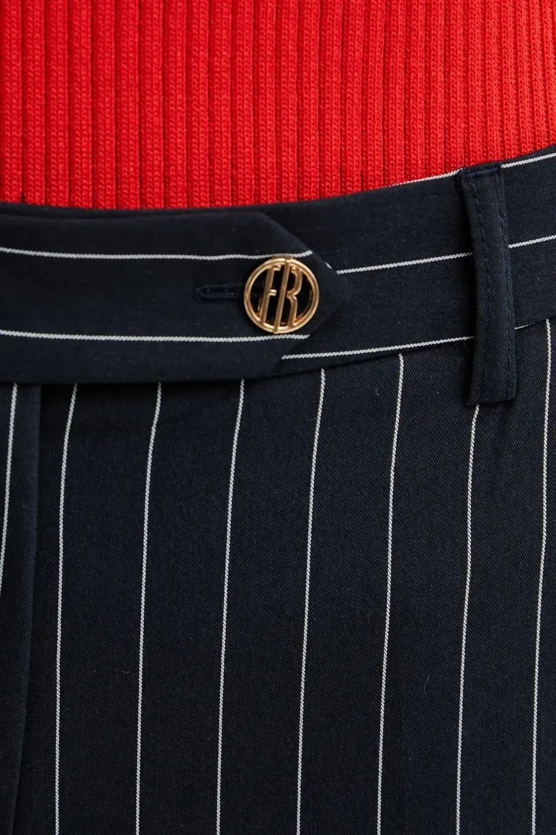 pantaloni donna colore blu navy FR25SVA004W761D4 miniatura 4