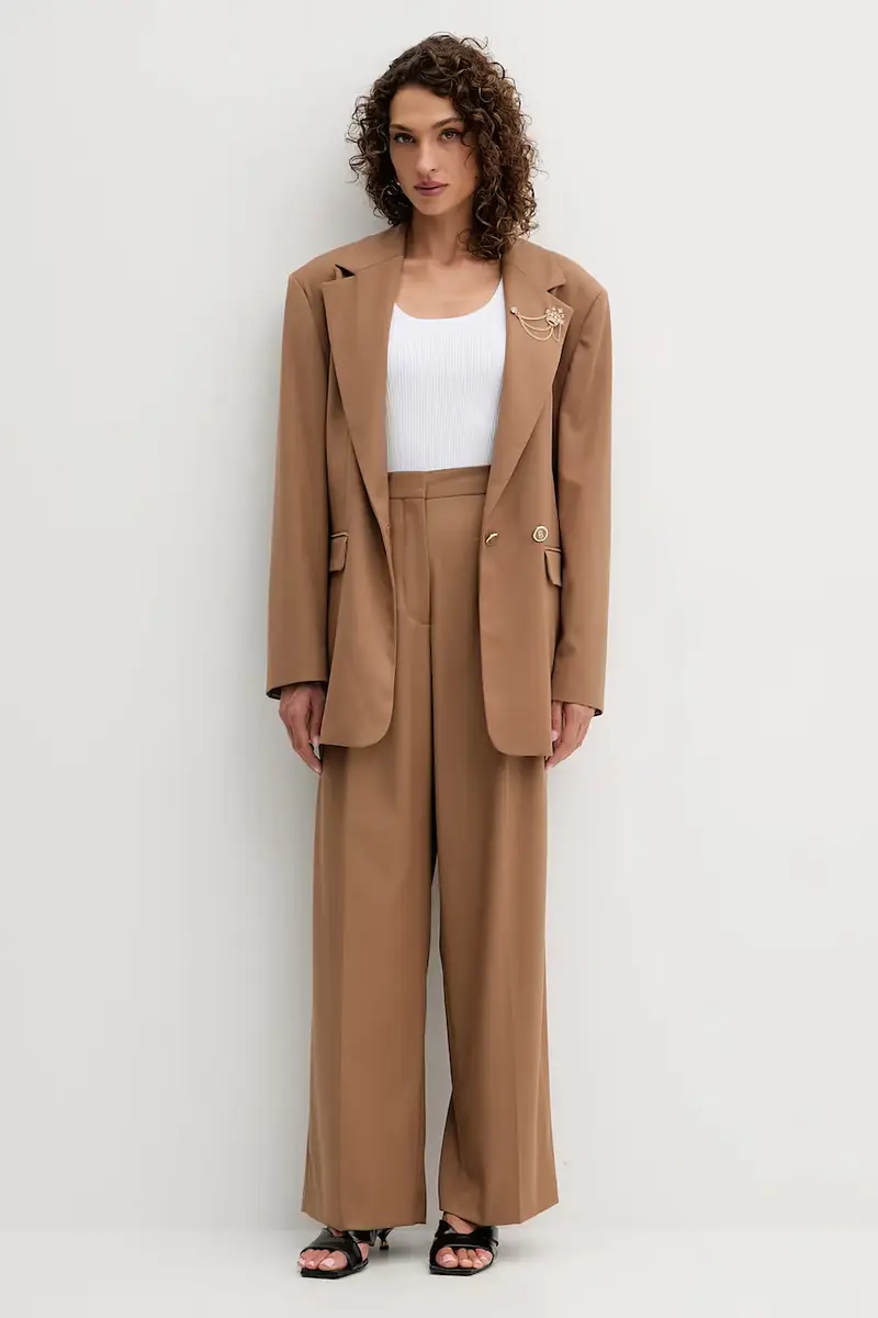 pantaloni donna colore marrone FS25WV3016W66101 miniatura 2