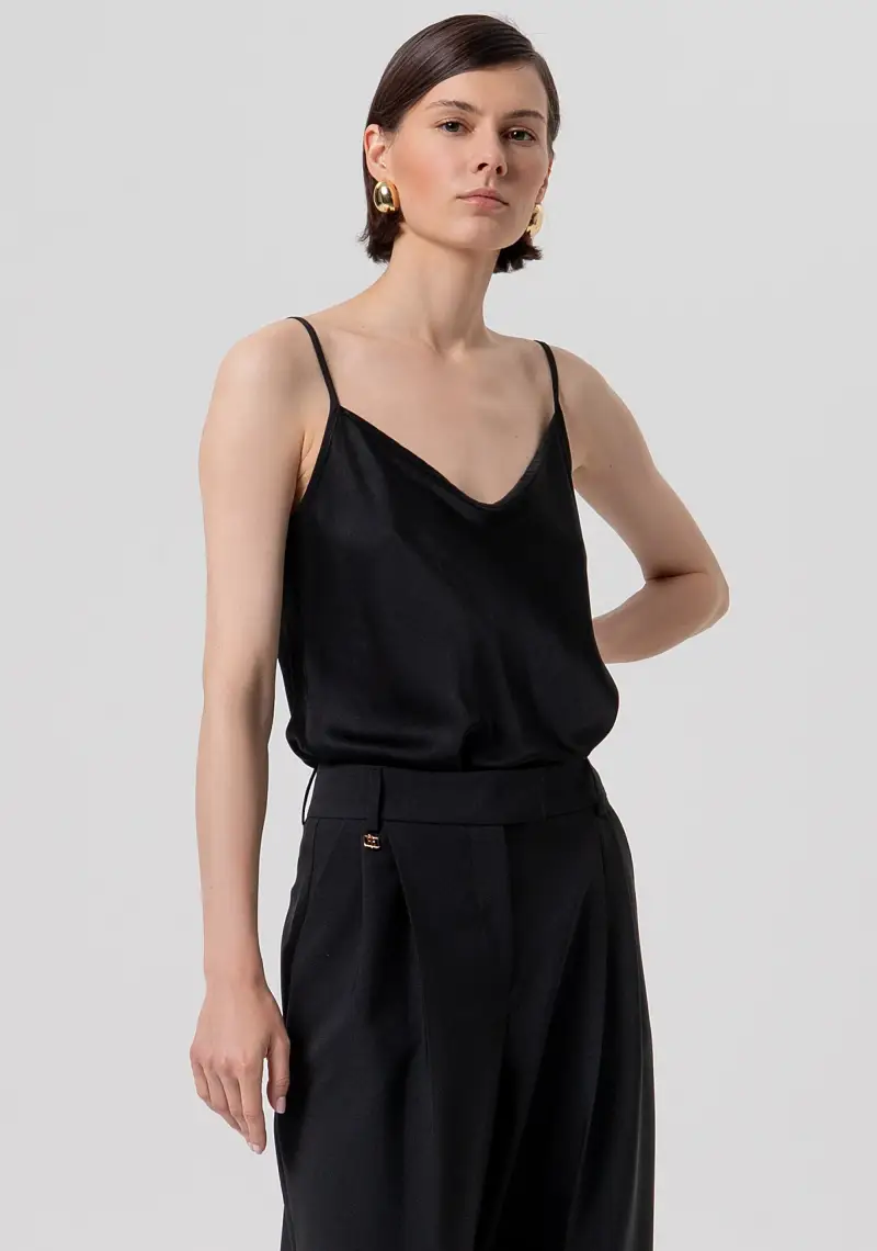 Pantaloni Sartoriali a Vita Alta e Gamba Ampia miniatura 2