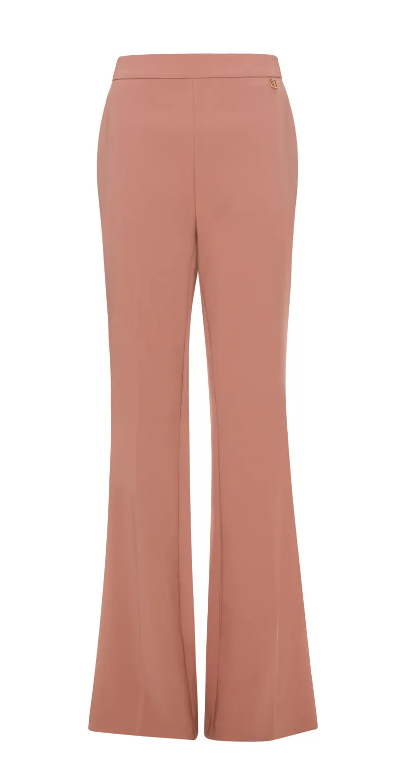 Pantaloni Sartoriali a Vita Alta e Taglio a Zampa d Elefante