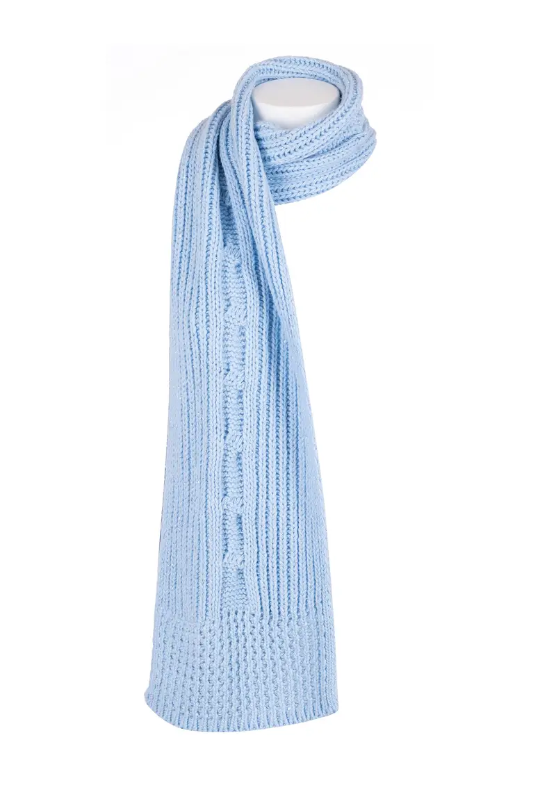 Sciarpa regular in maglia con lurex