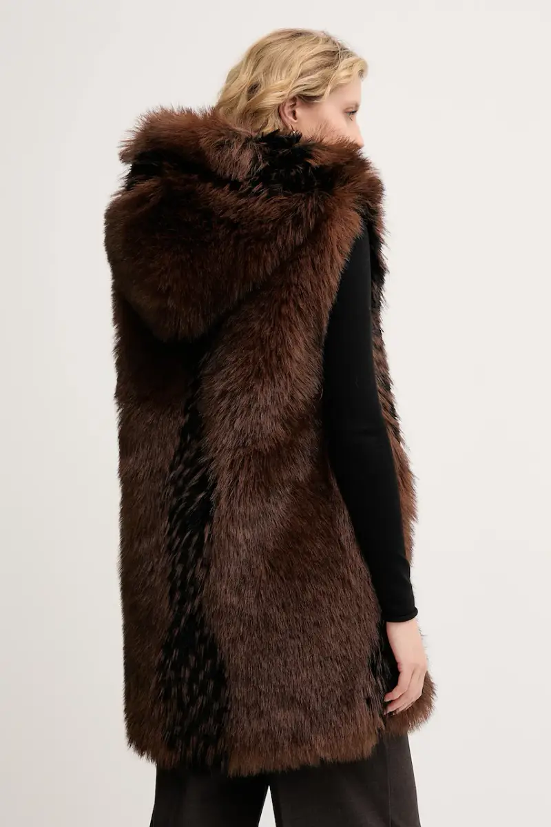 smanicato colore marrone FR25WC4006O44501 miniatura 3