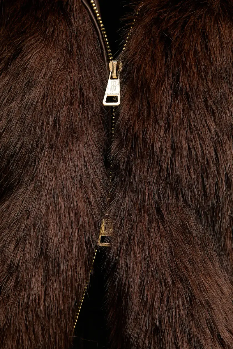 smanicato colore marrone FR25WC4006O44501 miniatura 5