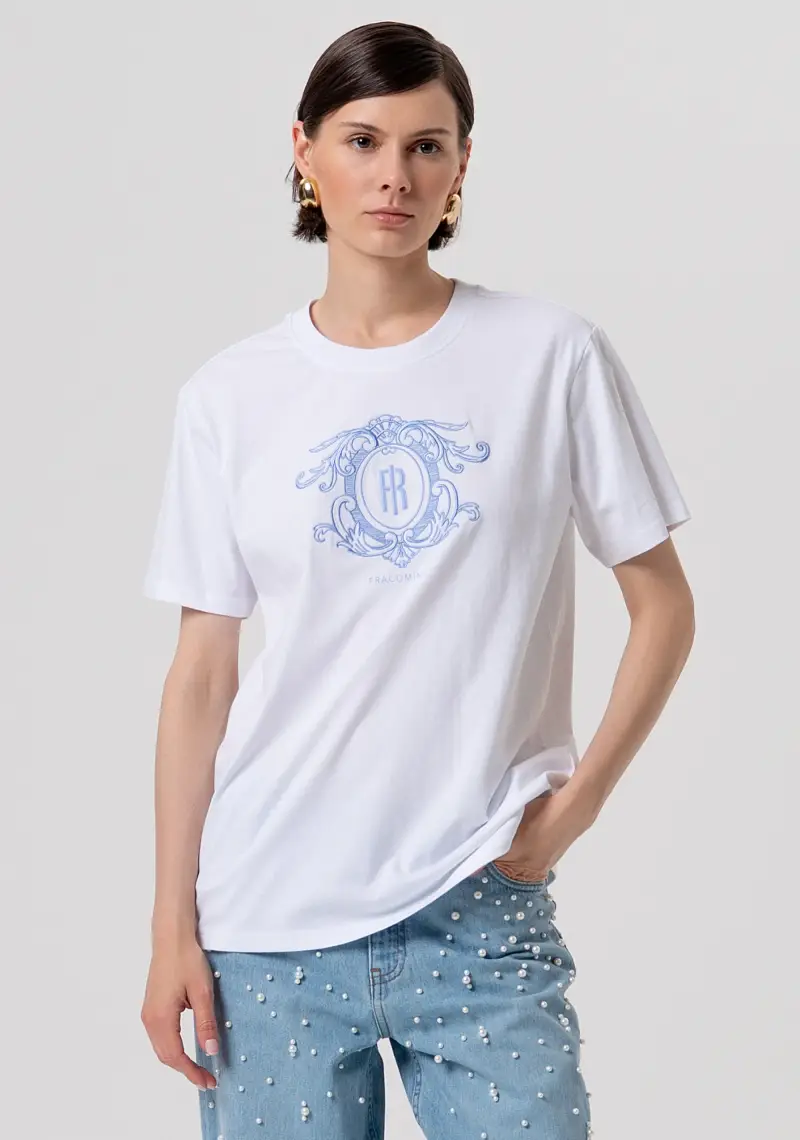 T-shirt over in jersey di cotone