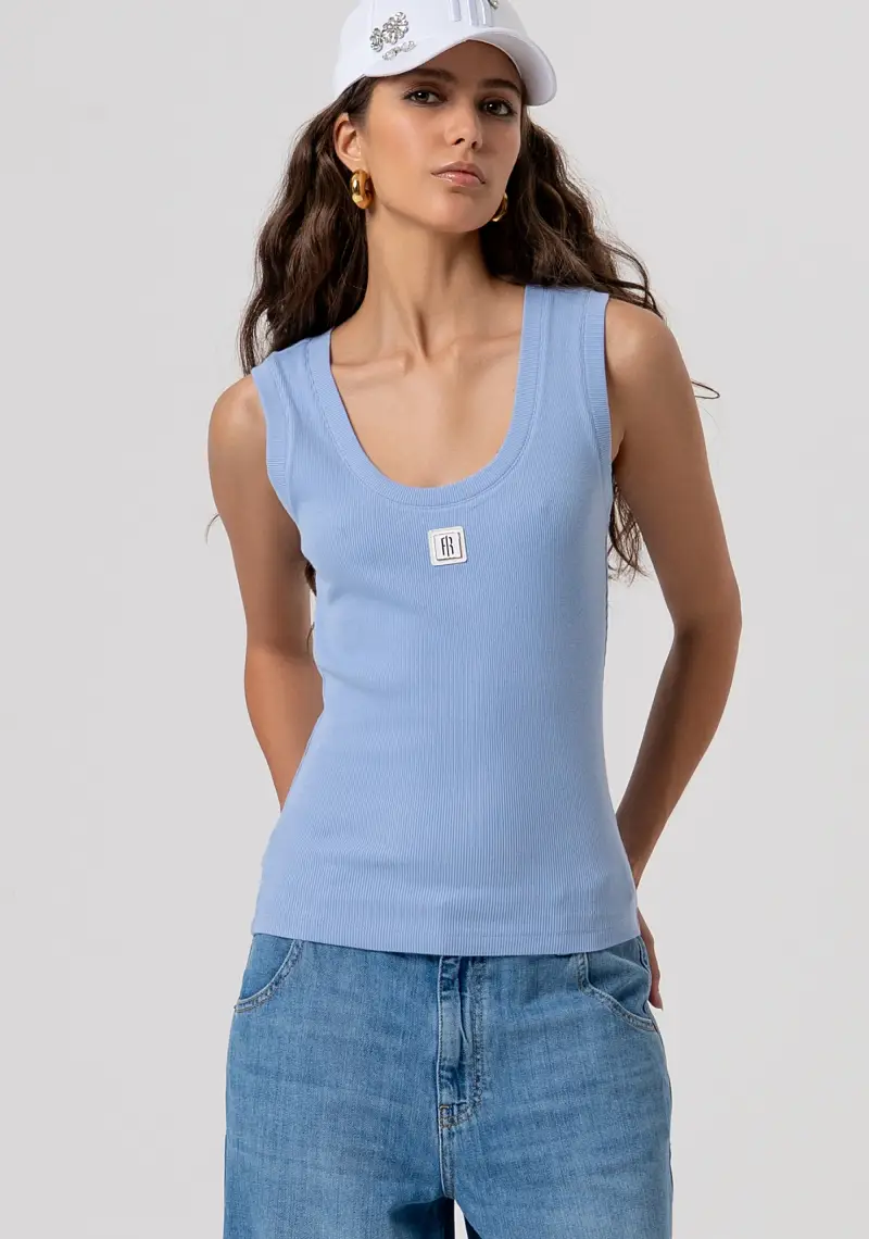 Fracomina Top Blu 4082277