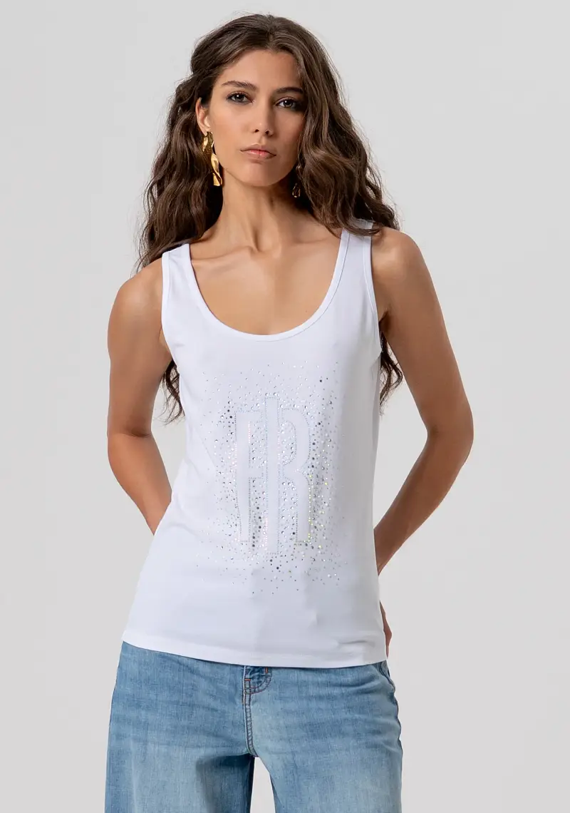 Fracomina Top Bianco 4084861
