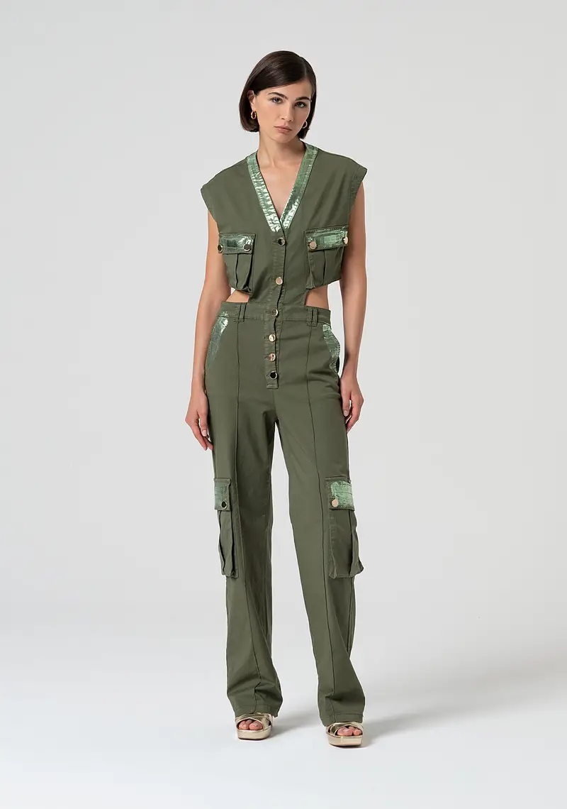 Tuta regular in cotone