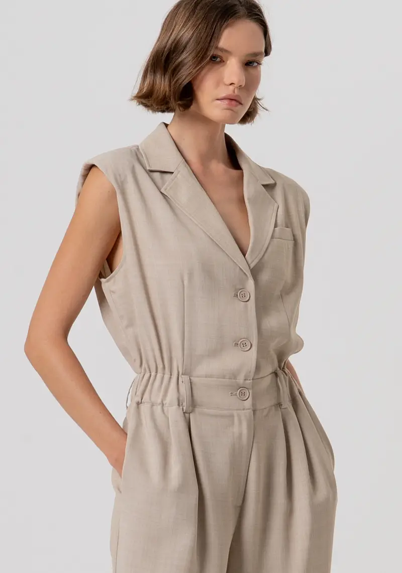 Tuta senza maniche con pantaloni lunghi miniatura 2