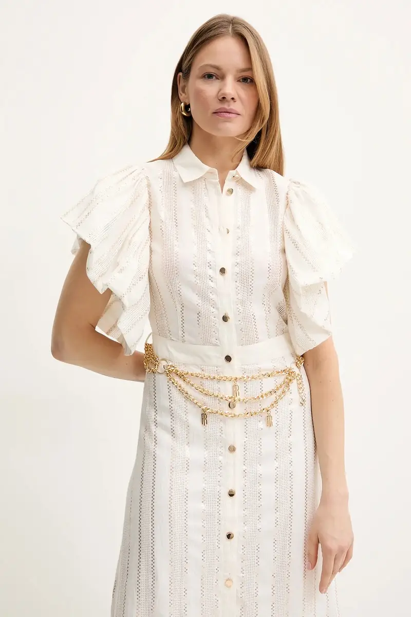 vestito colore beige FS25SD3003W403Q7 miniatura 4