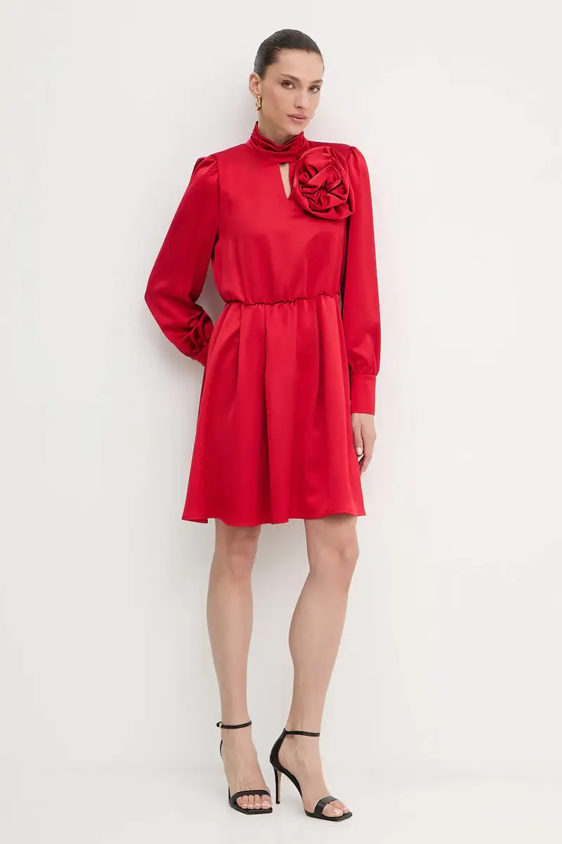 vestito colore rosso FR25WD1018W41101 miniatura 2