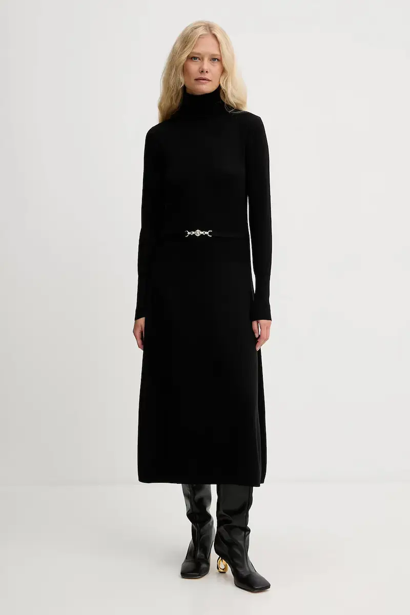 vestito con lana colore nero FR25WD5004K459Q7