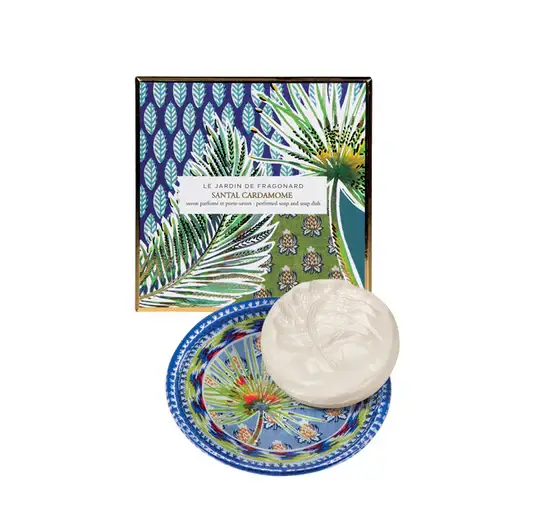 Santal Cardamome Sapone e portasapone (150gr)