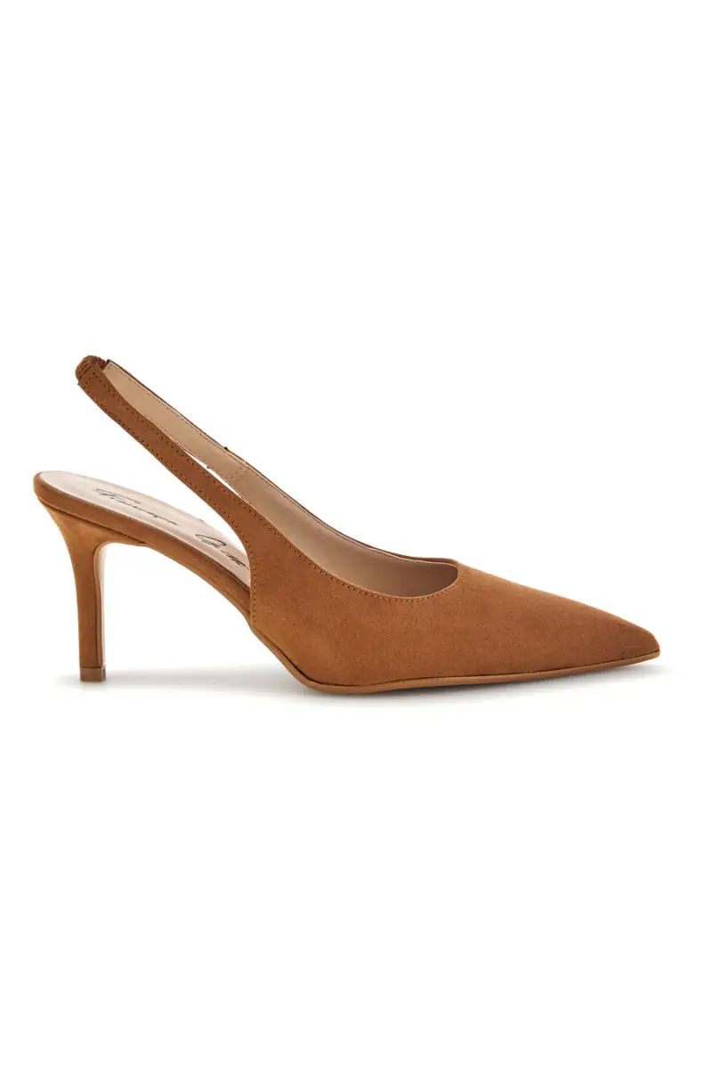 Décolleté slingback Marroni con punta affusolata Francesca Gritti P7061 [CUOIO]