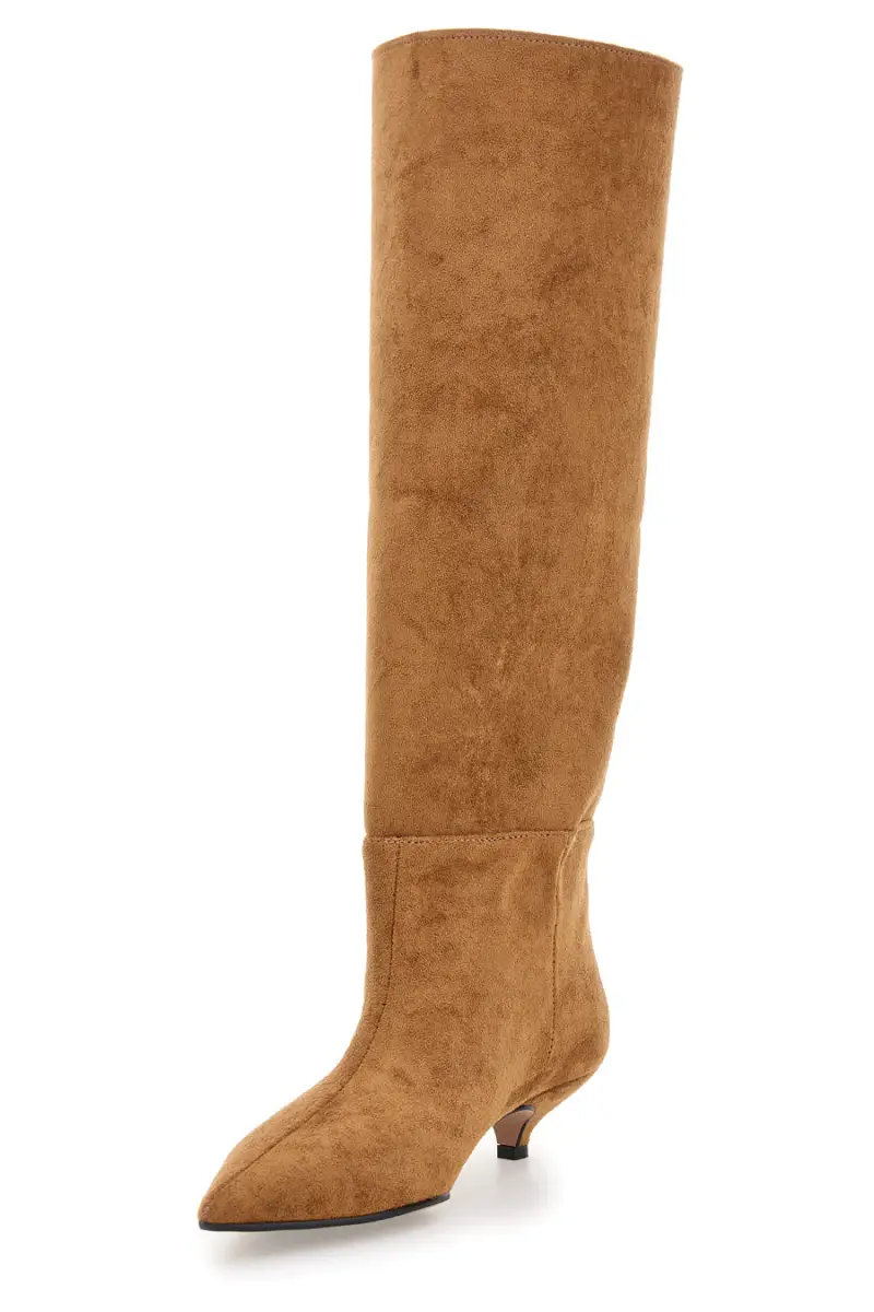 Stivali cuoio maculato 3 in 1 con tacco basso Francesca Gritti 330 [CUOIO miniatura 4