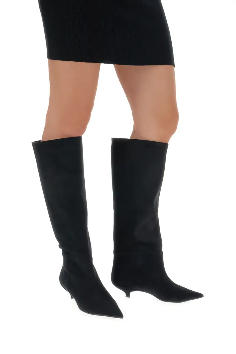 Stivali neri 3 in 1 con tacco basso a rocchetto Francesca Gritti 330 [NERO] miniatura 2