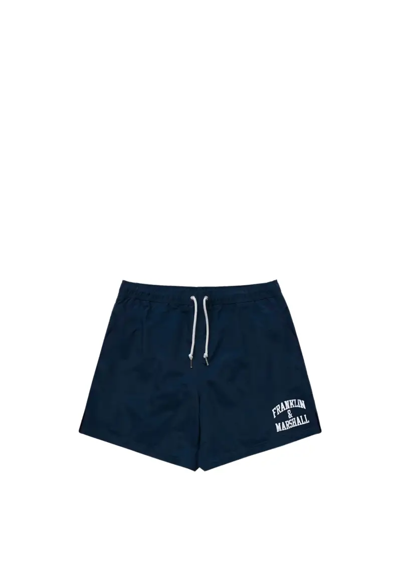 Boxer mare in recycled nylon stampa logo arch letter - S / Blu