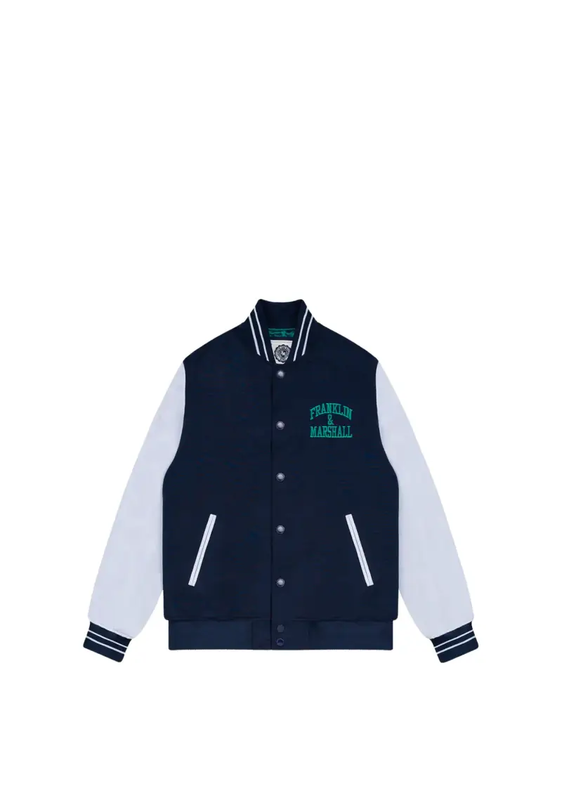 Giacca varsity con ricamo logo arch letter - S / Blu