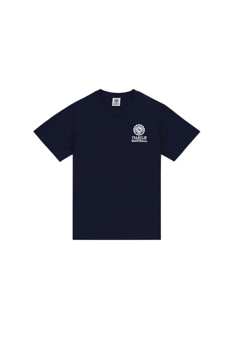 T-shirt Agender con stampa logo Crest - S / Blu