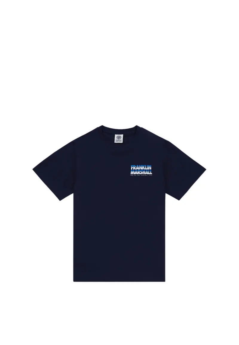 T-shirt in jersey con stampa College Activities - S / Blu