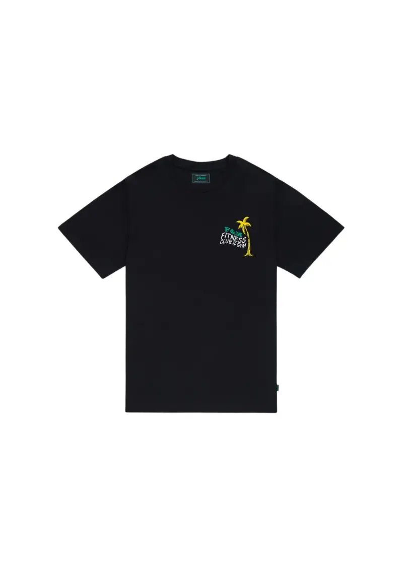 T-shirt in organic cotton con stampa Fitness Club Gym Alumni - S / Nero