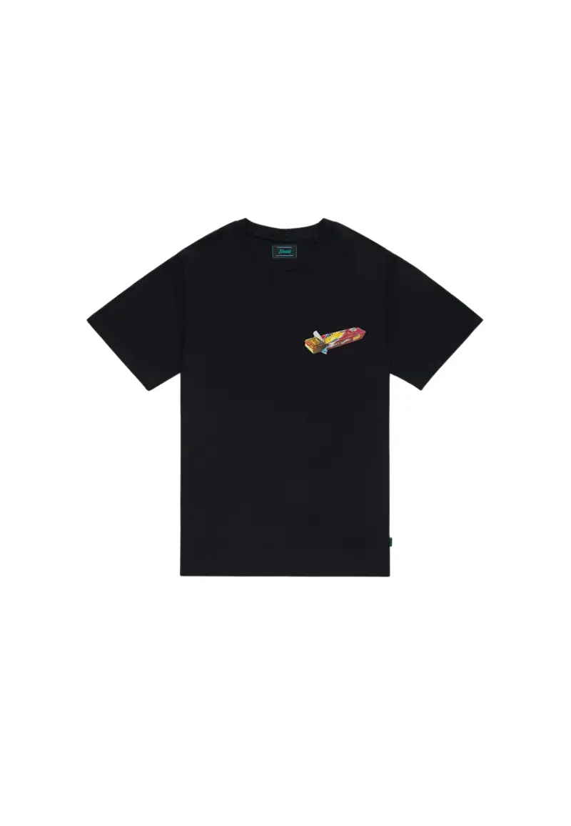 T-shirt in organic cotton con stampa Healthy Snack - S / Nero