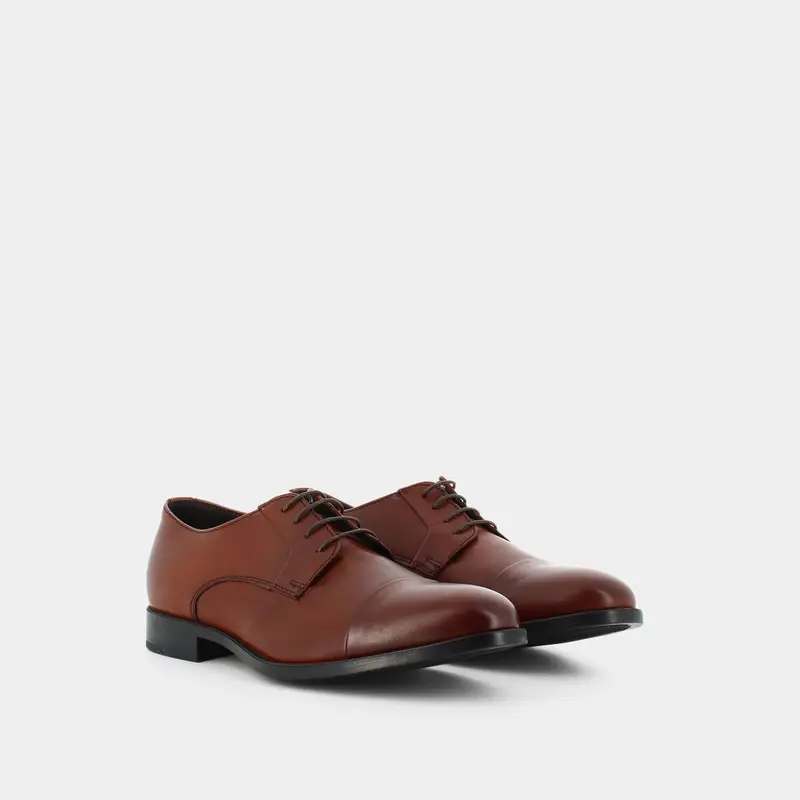 Stringate Fratelli Pietrini da Uomo, marrone miniatura 2