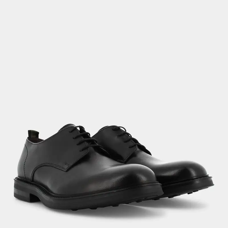 Stringate Fratelli Pietrini da Uomo, nero miniatura 2