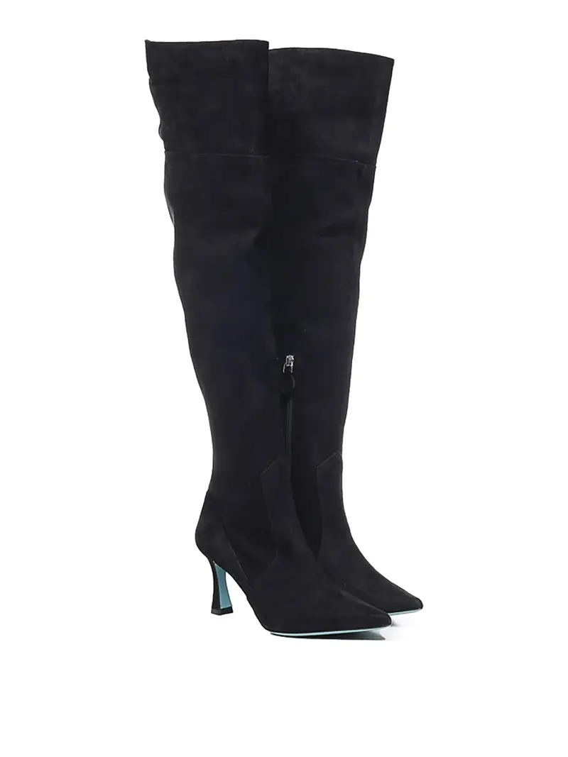 Stivaletti Penny In Pelle Scamosciata Nero