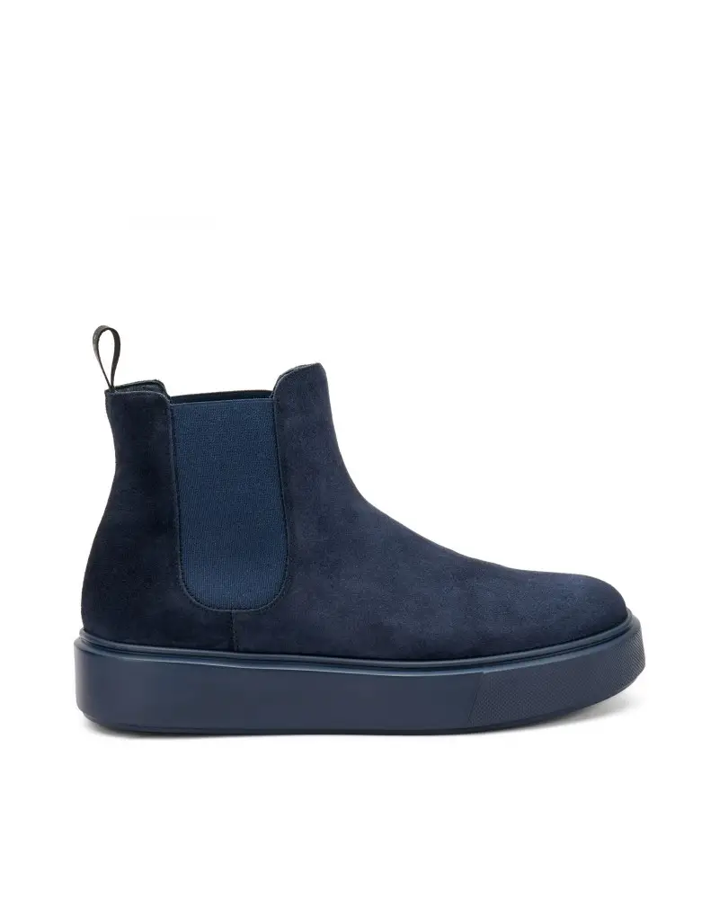 beatles donna casual in pelle scamosciata blu 41a2