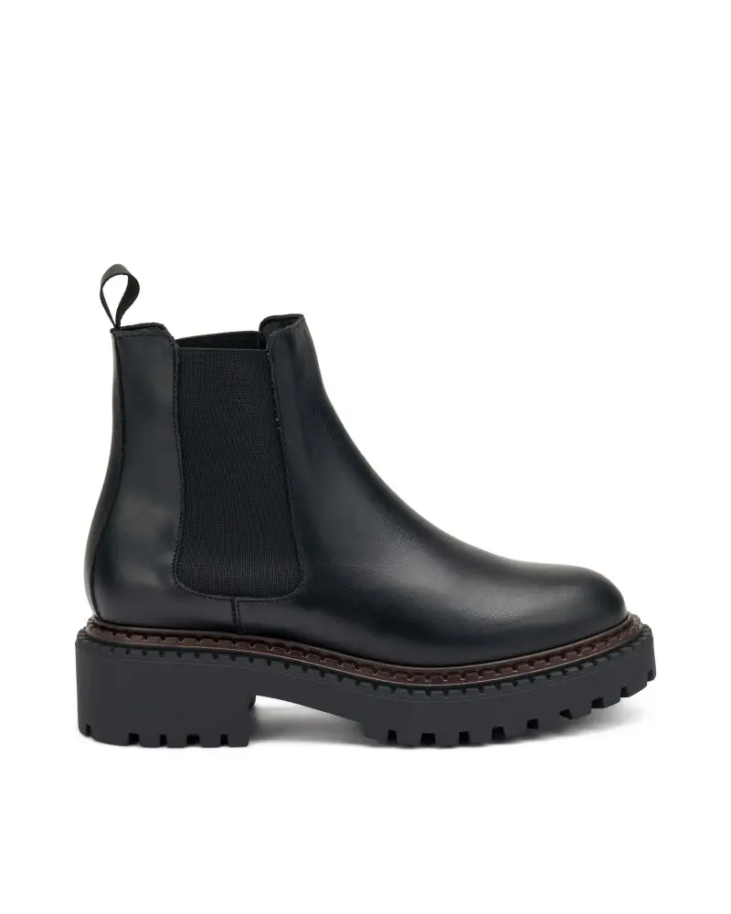 beatles donna in pelle nero 78l3