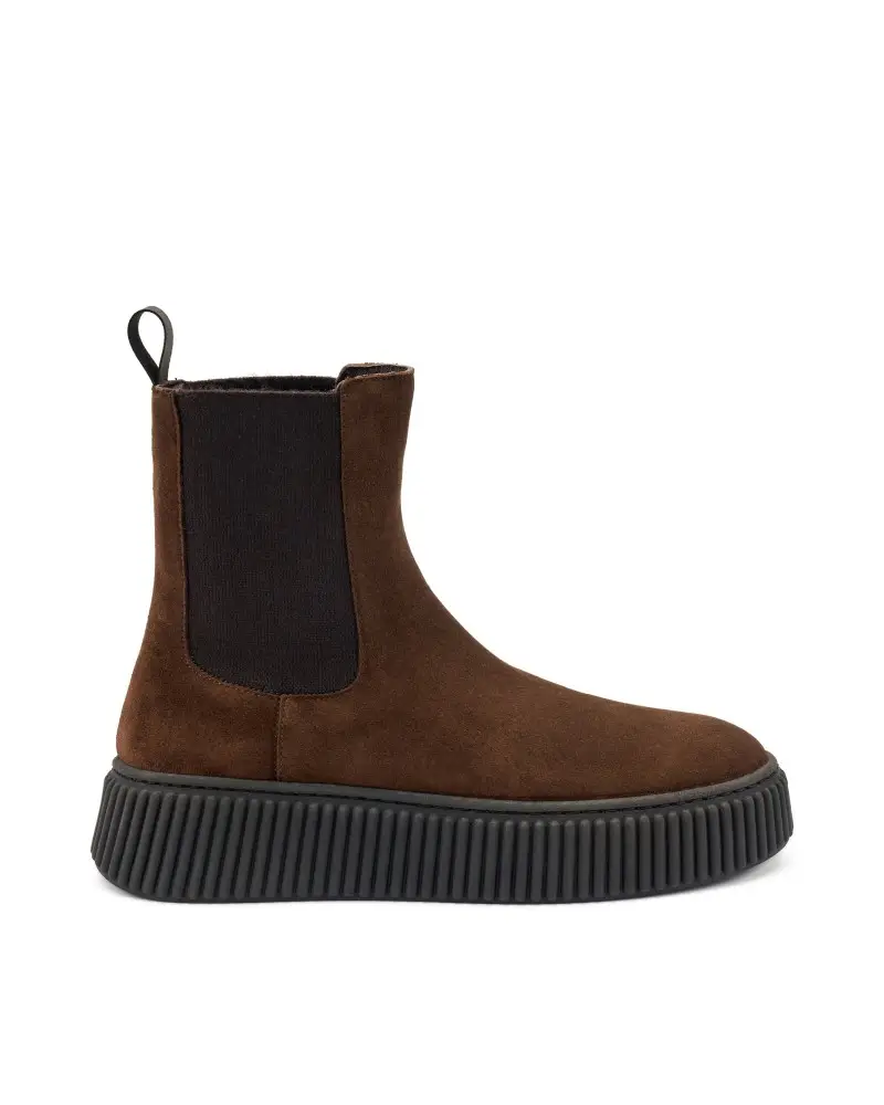 beatles donna in pelle scamosciata marrone 40a5