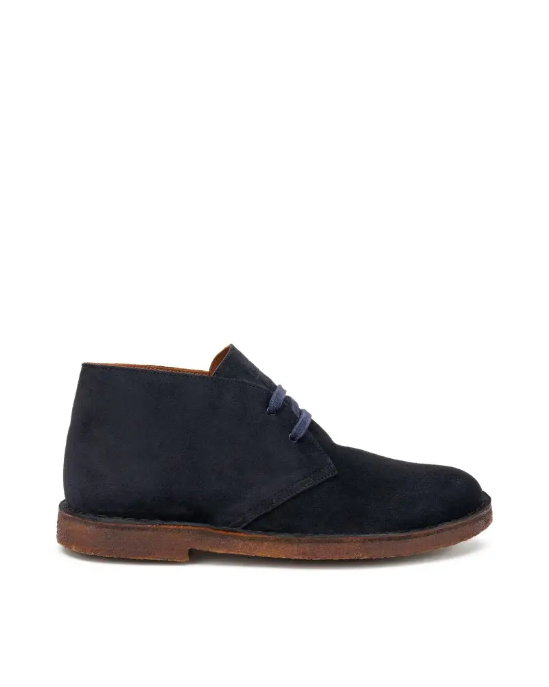 desert boot in pelle scamosciata blu 25a0