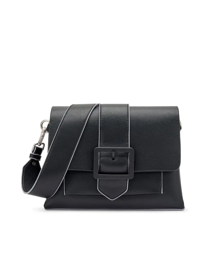 in microfibra con fibbia black b875 NERO