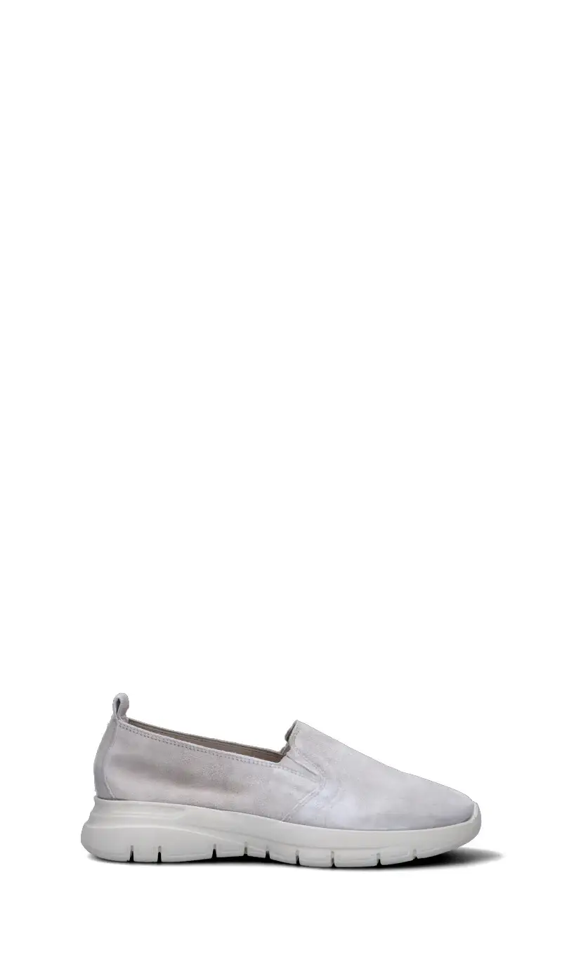 Mocassino donna grigio in suede Vario