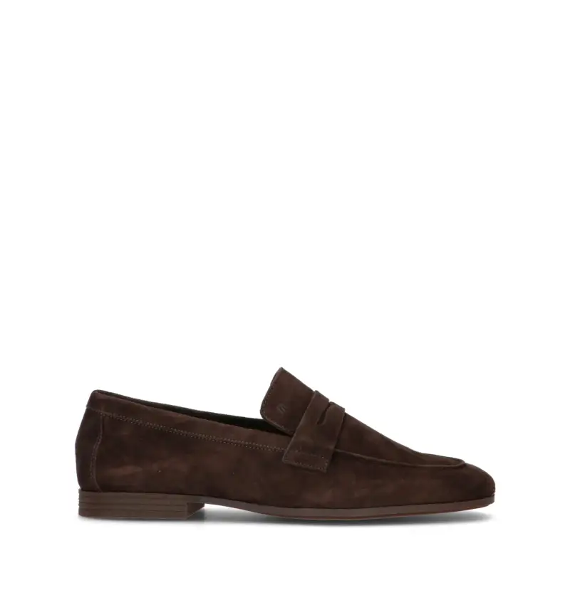 Mocassino uomo cacao in suede Vario