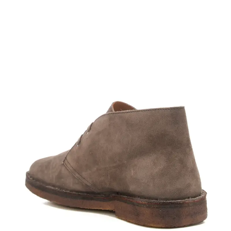 polacchino uomo stringato in camoscio con suola effetto invecchiato visone miniatura 3